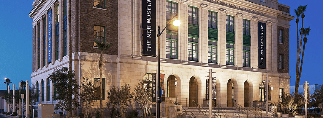 Exterior of The Mob Museum in Las Vegas