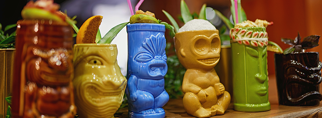 Cocktails at Tiki Bar in Las Vegas