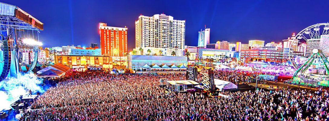 Crowds at Life is Beautiful Music Festival in Las Vegas