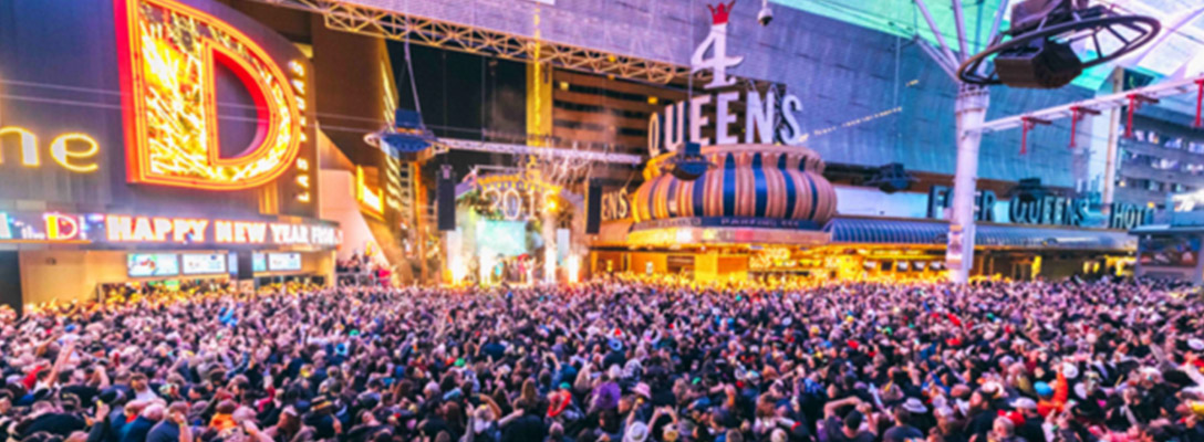 New Year's Eve 2023  Fremont Street in Downtown Las Vegas