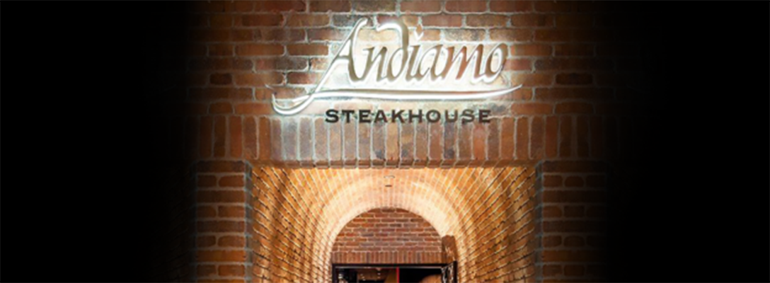 Entrance to Andiamo Steakhouse at The D