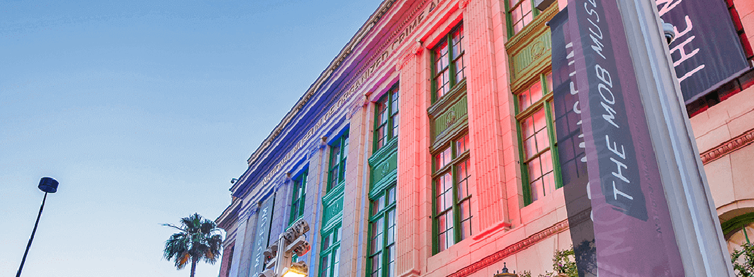 Exterior of the Mob Museum in Downtown Las Vegas