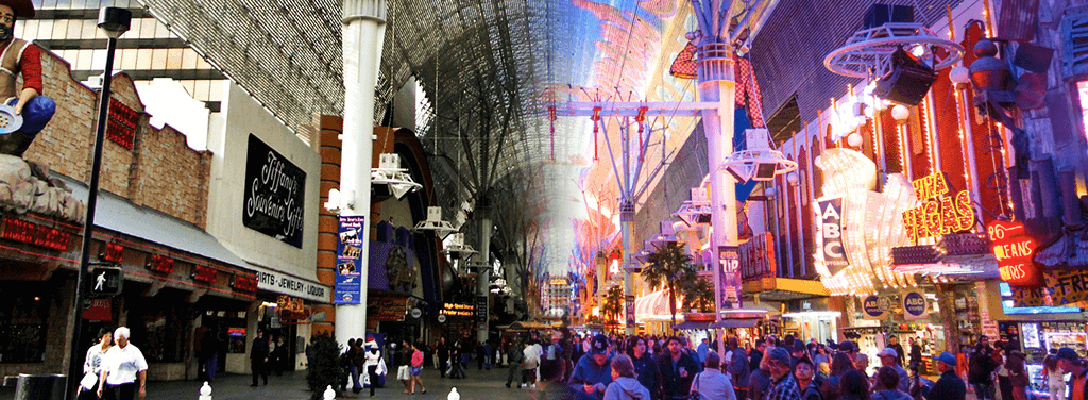 Fremont Street morphing into what it has become today