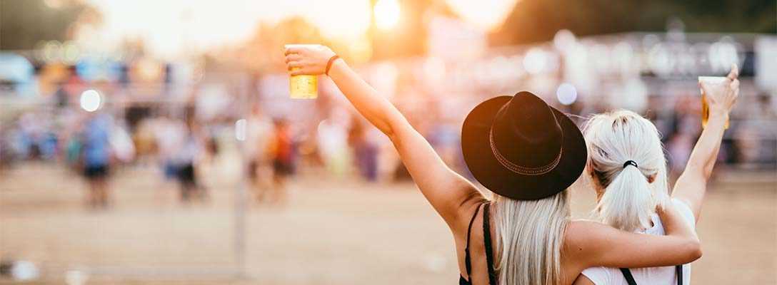 Friends Enjoying Las Vegas Festival for Culture and Music