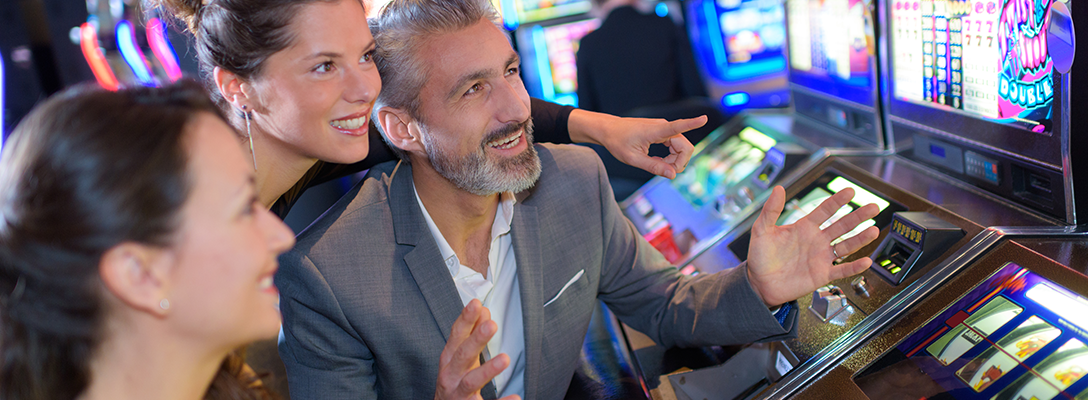 People Playing Slots at Las Vegas Casino