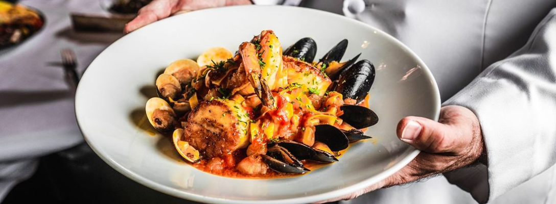 Frutti di Mare Las Vegas Pasta Dish at Andiamo Steakhouse