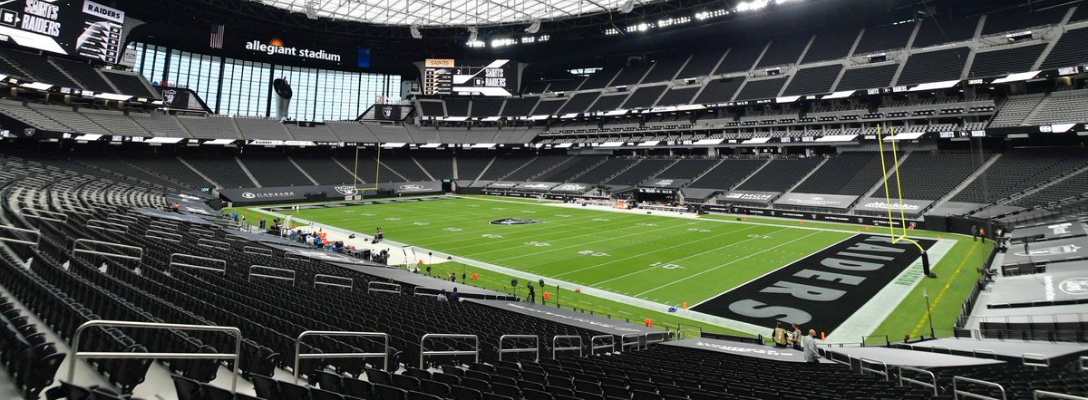 Interior View of Las Vegas Raiders Allegiant Stadium