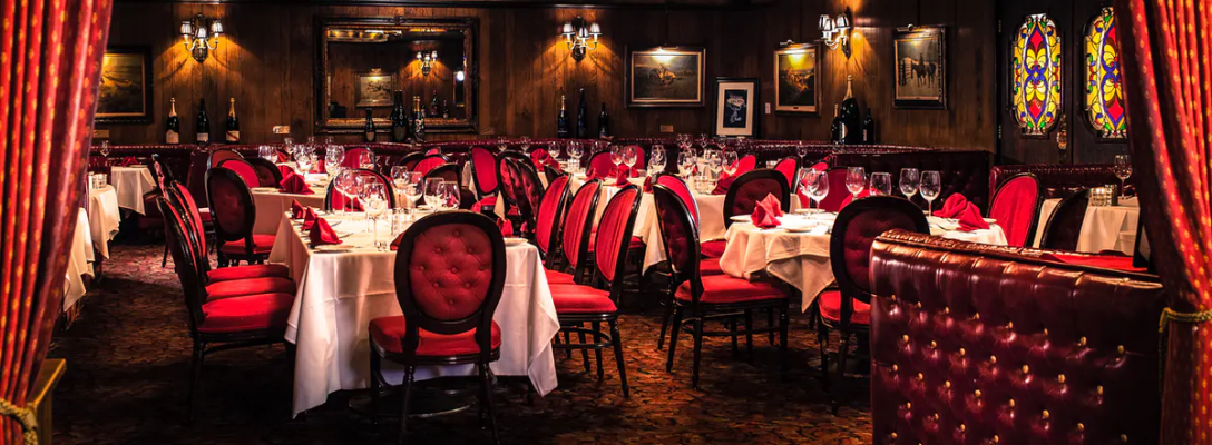 Interior of Golden Steer Steakhouse in Las Vegas