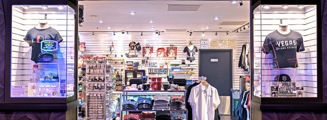Interior of the D Las Vegas Gift Shop