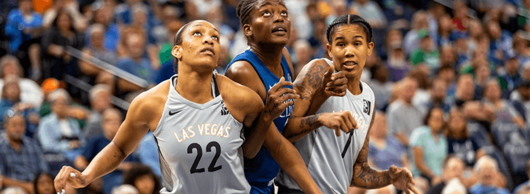 Las Vegas Aces WNBA Team During Game