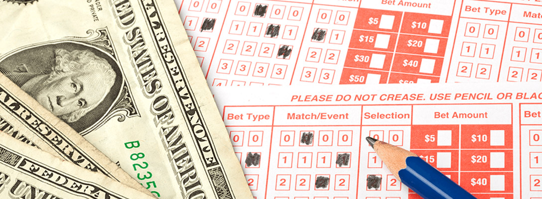 Las Vegas Sports Betting Slip with Cash