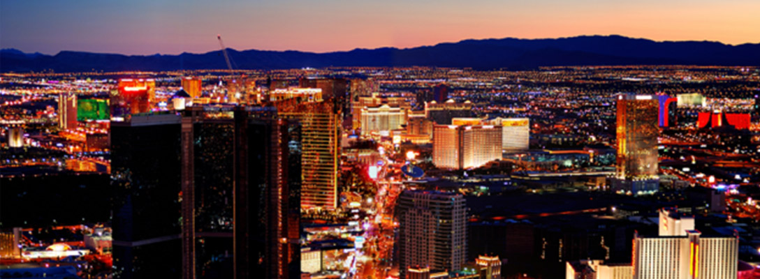 Las Vegas Winter Skyline at Sunset