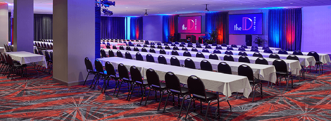 Meeting room venue available at the D Las Vegas