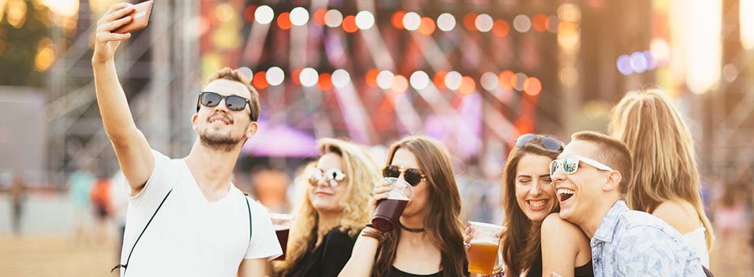 People Having Fun at Las Vegas Music Festival