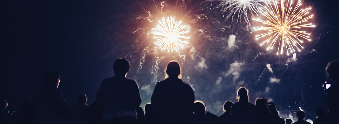 People Watching Las Vegas New Year’s Eve Fireworks