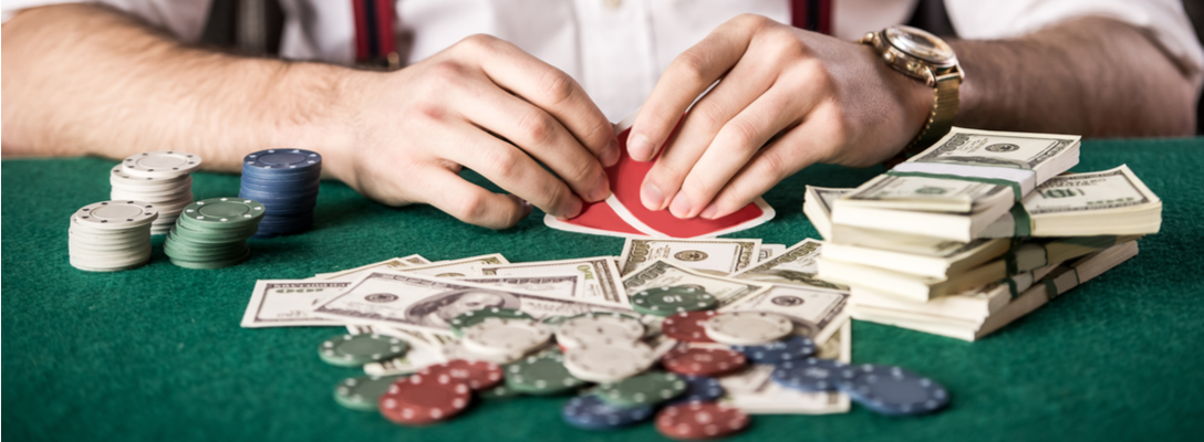 Person Spending Money at Las Vegas Casino