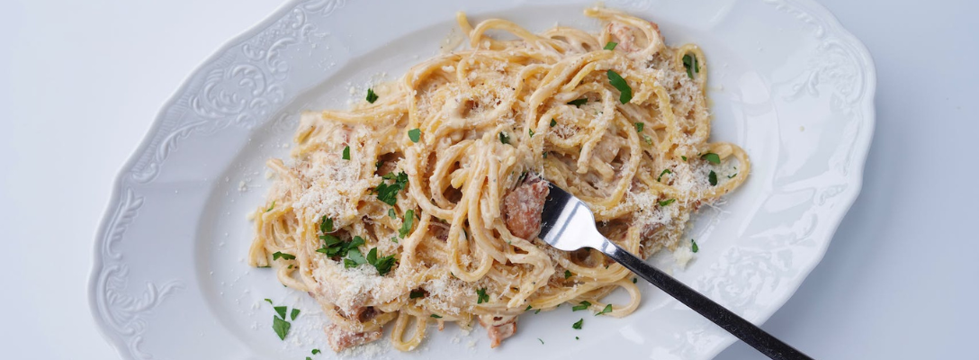 Plate of Pasta at Italian Restaurant in Las Vegas