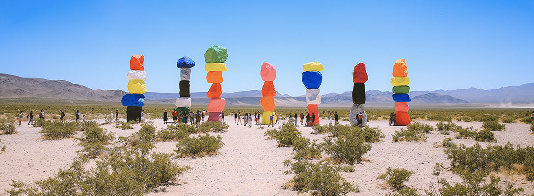 Seven Magic Mountains Art Installation Near Vegas