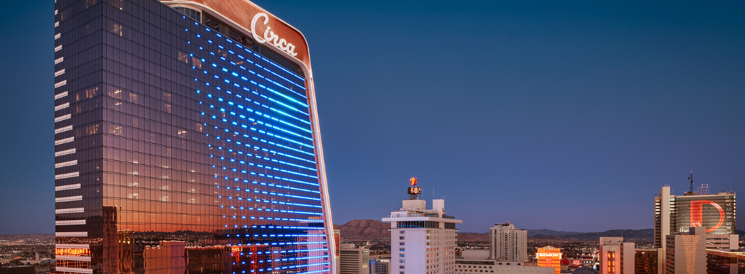 Shot of the Top of Circa Resort & Casino Las Vegas