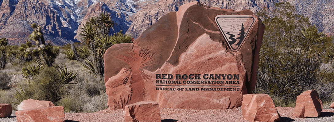 Snow in Red Rock Canyon During Winter in Las Vegas