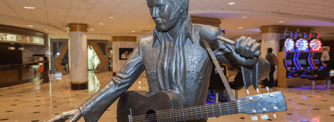 Statue of Elvis Presley in Las Vegas