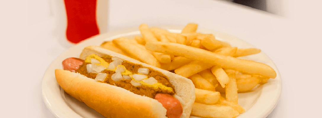 The Coney hot dog at American Coney Island in Las Vegas