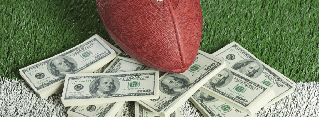 Winning money on the big football game at the Las Vegas sportsbook