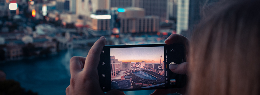 Woman Taking Las Vegas Instagram Photo