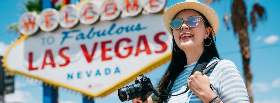 Woman with Las Vegas Essentials